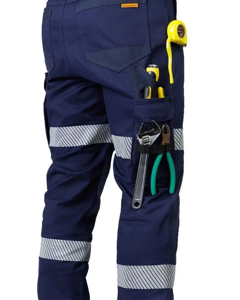 fire retardant custom blue hi vis safety pants