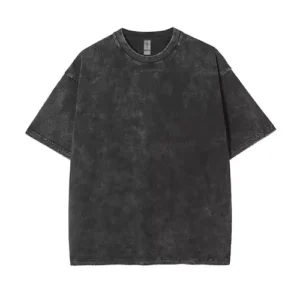 black acid wash t shirt white background