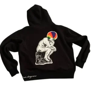 black custom hoodie dtf print on front