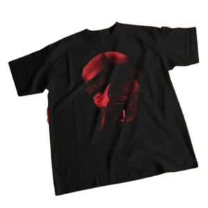custom black t-shirt dtf print on front