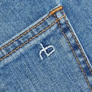 embroidery on denim
