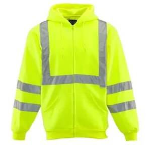 hi-vis yellow safety jacket
