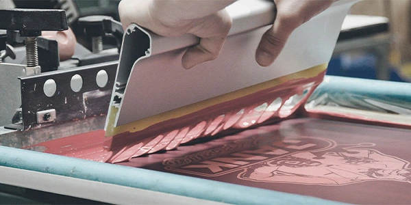 screen printing at our factory