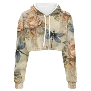 sublimated crop hoodie