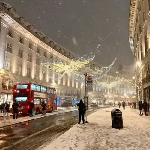 London streets in winter