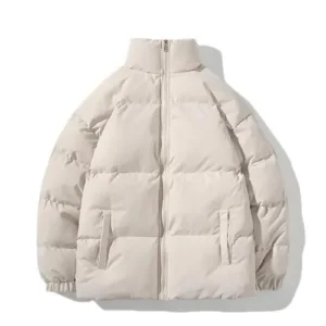 softshell puffer jacket white