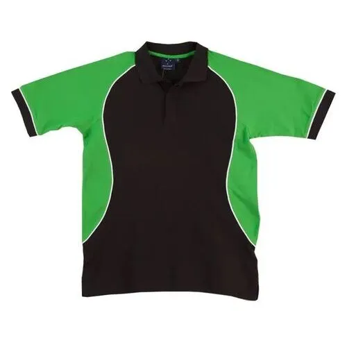 black and green polo shirt