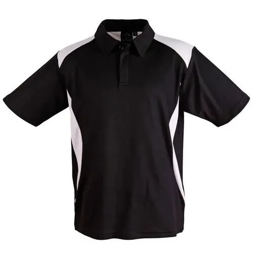 black and white polo shirt