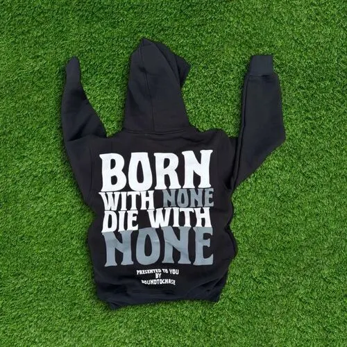 custom black hoodie screen printing on back