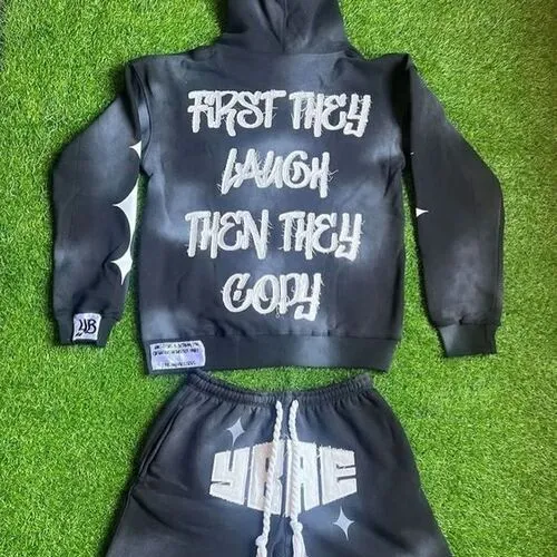 sun fade black hoodie